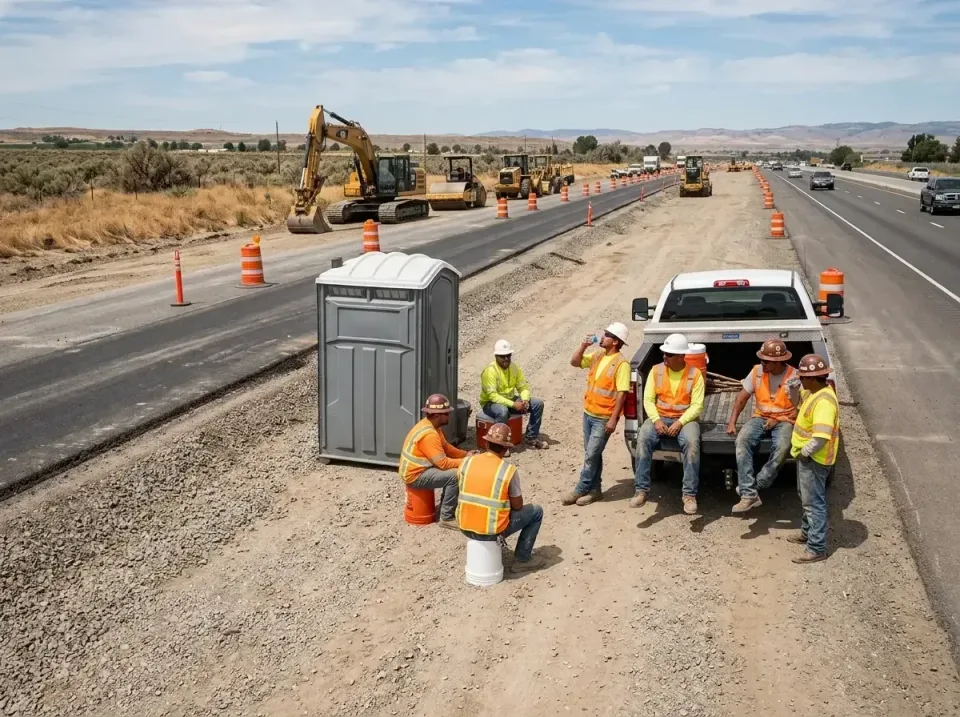 highway-road-construction-crew-007 — frequently asked questions, Porta Potty and Restroom Rentals in North Highlands, CA